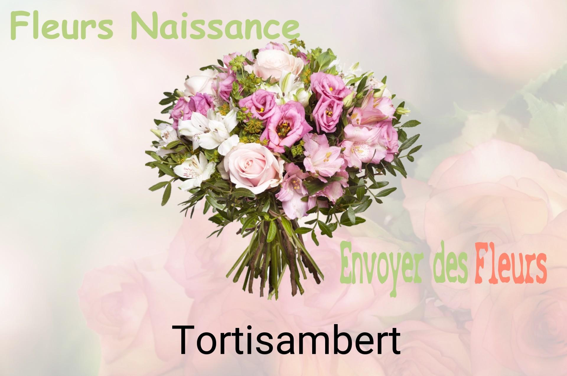 Bouquet de fleurs de naissance livré à Tortisambert